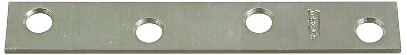National Hardware N272-732 Mending Brace, 4 in L, 5/8 in W, Steel, Zinc, Screw Mounting, Pack of 20