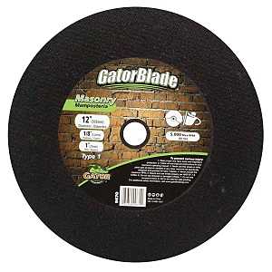 GatorBlade 9670 Cut-Off Wheel, 12 in Dia, 1/8 in Thick, 1 in Arbor