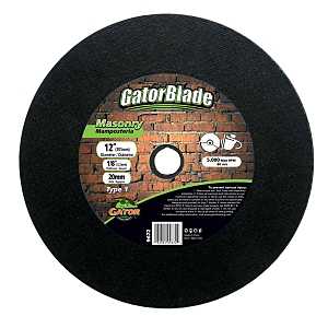 GatorBlade 9672 Cut-Off Wheel, 12 in Dia, 1/8 in Thick, 20 mm Arbor