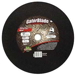 GatorBlade 9675 Cut-Off Wheel, 12 in Dia, 3/32 in Thick, 1 in Arbor