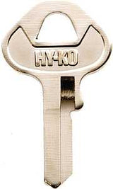 Hy-Ko 11010MH2 Key Blank, Brass, Nickel, For: Master Cabinet, House Locks and Padlocks, MH2 Key Number, Pack of 10