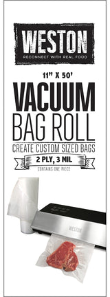 Weston 30-0011-W Vacuum Bag Roll, Suitable for: FoodSaver and Ziploc Heat Seal Vacuum Systems