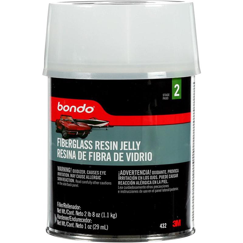 Bondo 432 Fiberglass Resin Jelly, 1 qt Can, Solid, Pungent Organic