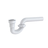 Insta-Plumb 200IPK P-Trap, 1-1/4 in, Push-To-Connect, Plastic, White