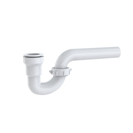 Insta-Plumb 200IPK P-Trap, 1-1/4 in, Push-To-Connect, Plastic, White