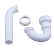 Insta-Plumb 200IPK P-Trap, 1-1/4 in, Push-To-Connect, Plastic, White