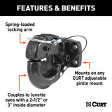 CURT 30000 lb. cap. Pintle Hook
