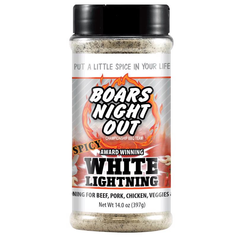 Boars Night Out White Lightning BBQ Rub 14 oz