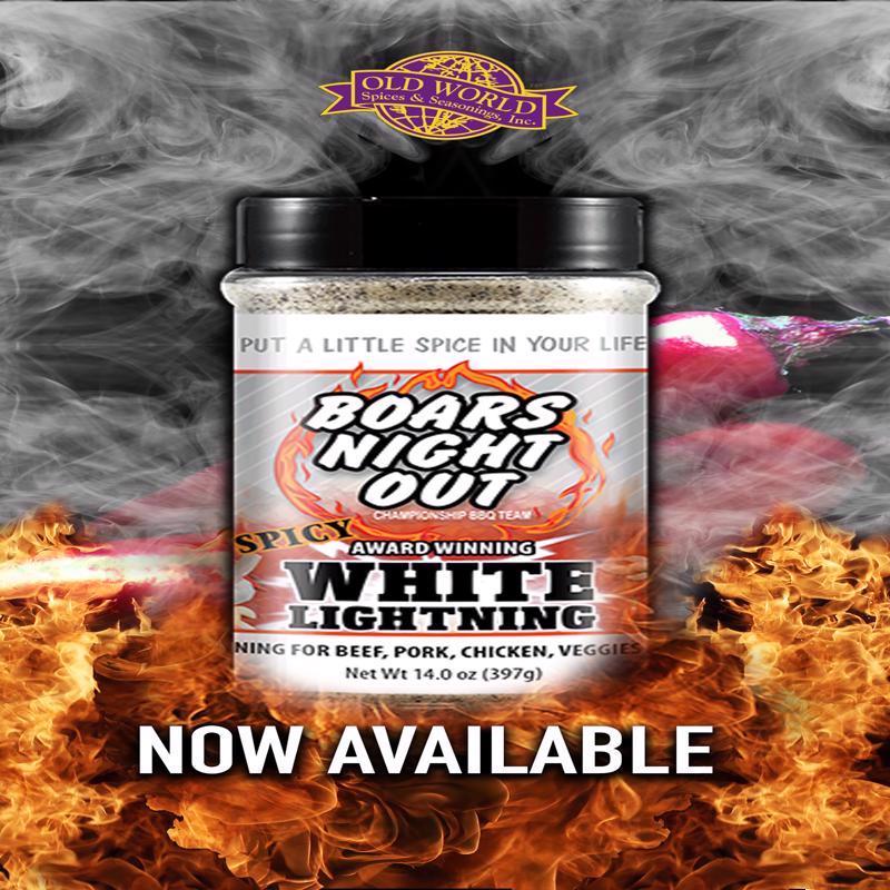 Boars Night Out White Lightning BBQ Rub 14 oz