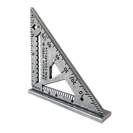 Swanson S0145 Speed Square, 1/16 in Graduation, Aluminum, 4-1/2 in W