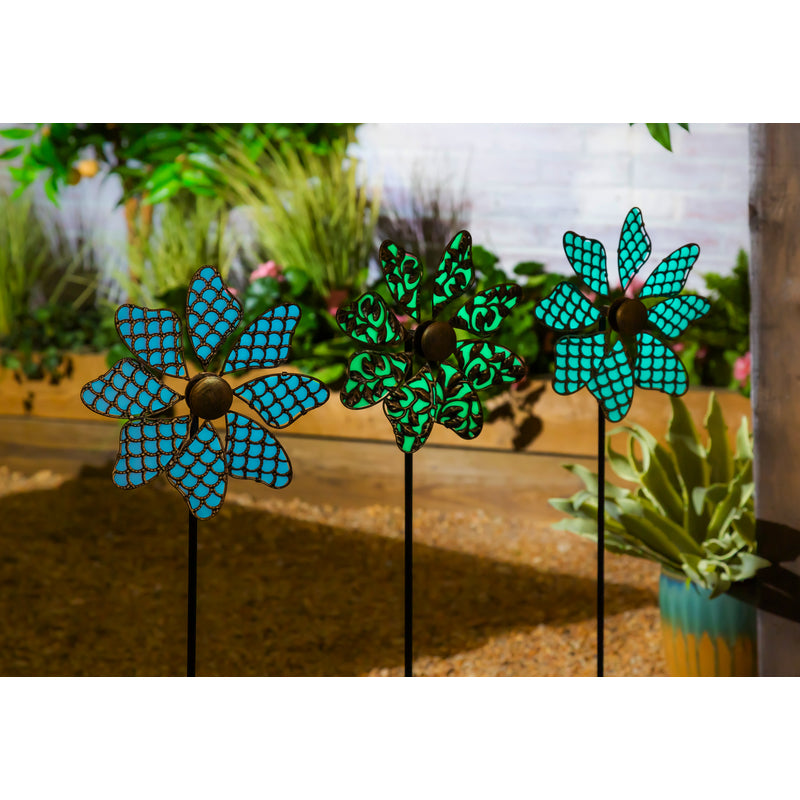 Meadow Creek Multicolored Metal 33 in. H Outdoor Garden Stake, Pack of 12