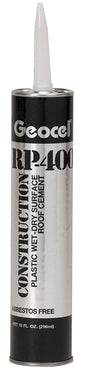 Geocel RP-400 Series GC01103 Roof Cement, Black, Liquid, 10 fl-oz Cartridge
