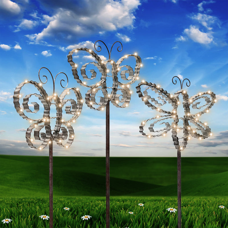 Alpine Assorted Metal 34 in. H Outdoor Garden Stake, Pack of 12