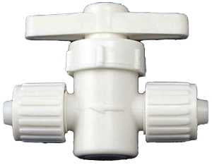 Flair-It 16879 Stop Valve, 3/8 in Connection, PEX, Plastic Body