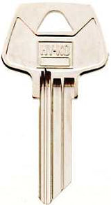 Hy-Ko 11010S32 Key Blank, Brass, Nickel, For: Sargent Cabinet, House Locks and Padlocks, S32 Key Number, Pack of 10
