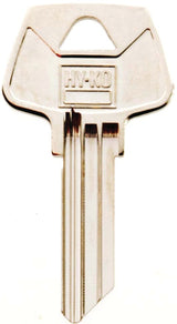 Hy-Ko 11010S32 Key Blank, Brass, Nickel, For: Sargent Cabinet, House Locks and Padlocks, S32 Key Number, Pack of 10