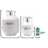 Flame King 5 lb Steel Empty LP Tank