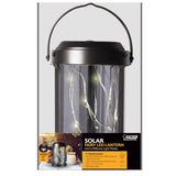 Feit Solar Fixtures 6.1 in. Solar Power Metal Round Bronze Hanging Pathway Light, Pack of 3