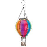 Regal Art & Gift Multicolored Glass/Metal 15 in. H Hot Air Balloon Lantern, Pack of 4