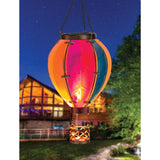 Regal Art & Gift Multicolored Glass/Metal 15 in. H Hot Air Balloon Lantern, Pack of 4