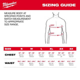 Milwaukee Workskin XL Short Sleeve Men's Crew Neck Red Lightweight Performance Tee Shirt