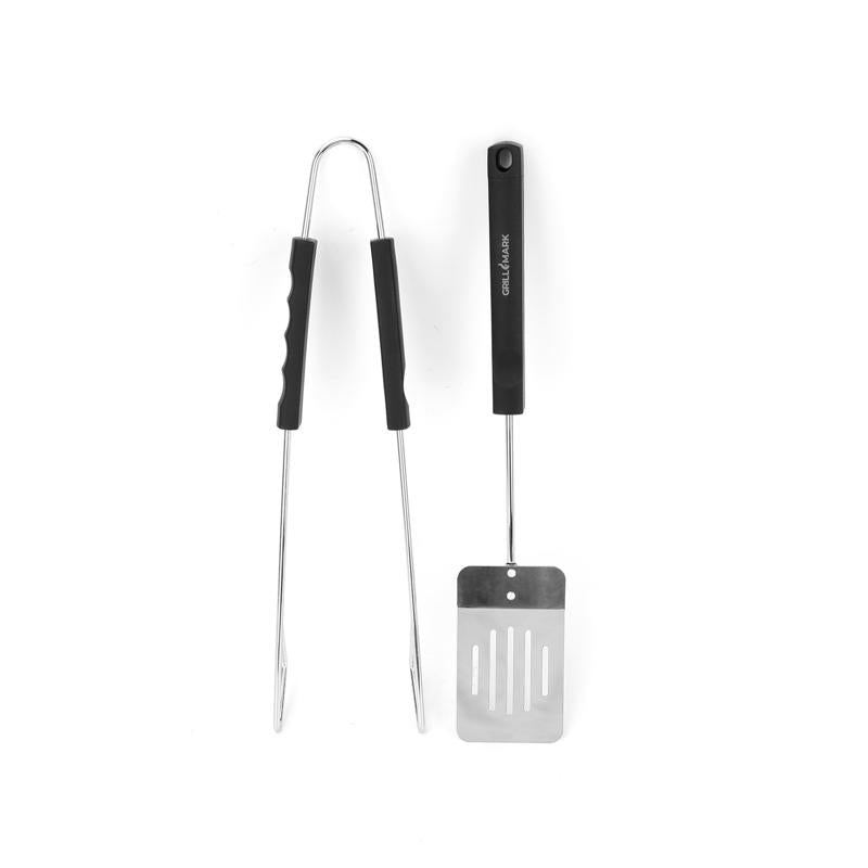 Grill Mark Stainless Steel Black/Silver Grill Tool Set 3 pc