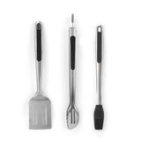 Grill Mark Stainless Steel Black/Silver Grill Tool Set 3 pc