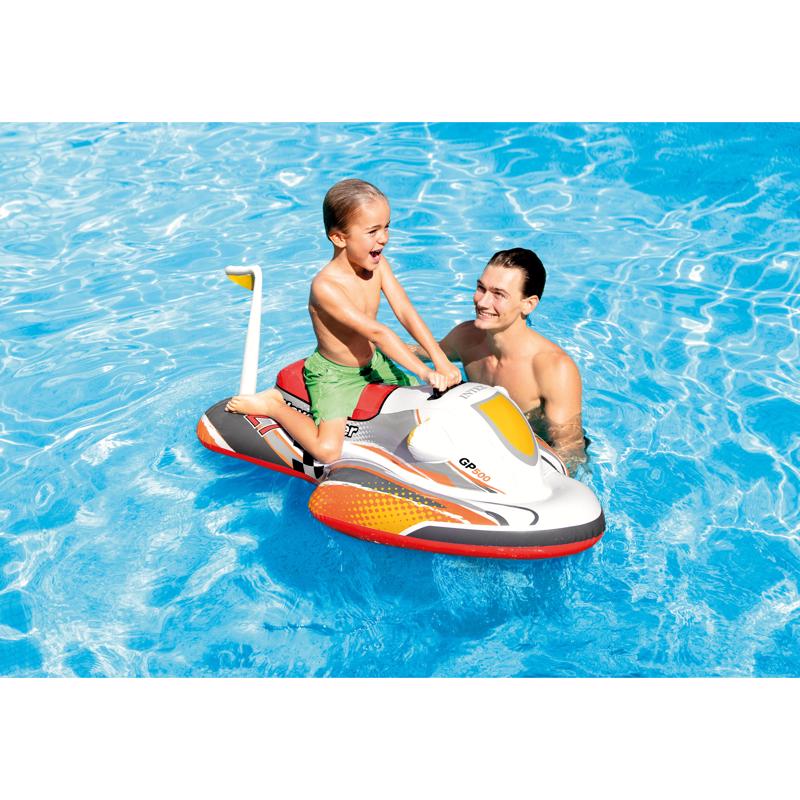 Intex Multicolored Vinyl Inflatable Wave Rider Ride-On Pool Float