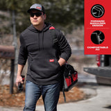 Milwaukee XL Banded Sleeve Men's Hooded Hoodie Gray