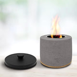 Sharper Image 4 in. W Concrete Round Multi-Fuel Fire Pit