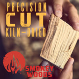 Smokey Woods All Natural Hickory Wood Smoking Chunks 350 cu in