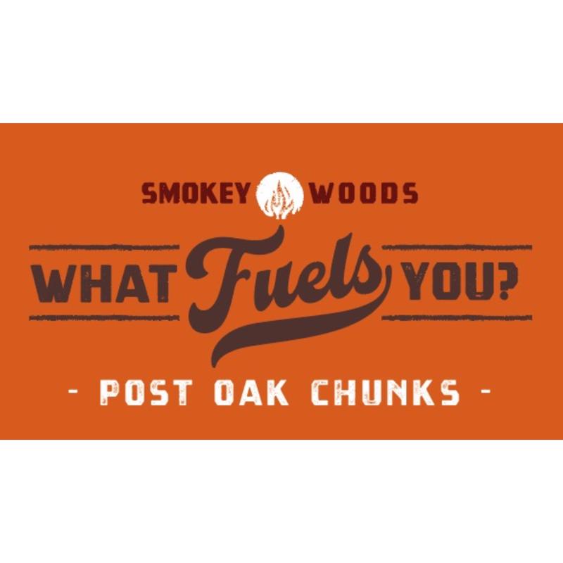 Smokey Woods All Natural Post Oak Wood Smoking Chunks 350 cu in