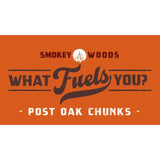 Smokey Woods All Natural Post Oak Wood Smoking Chunks 350 cu in