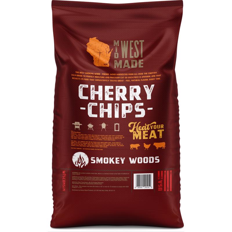 Smokey Woods All Natural Cherry Wood Smoking Chips 192 cu in