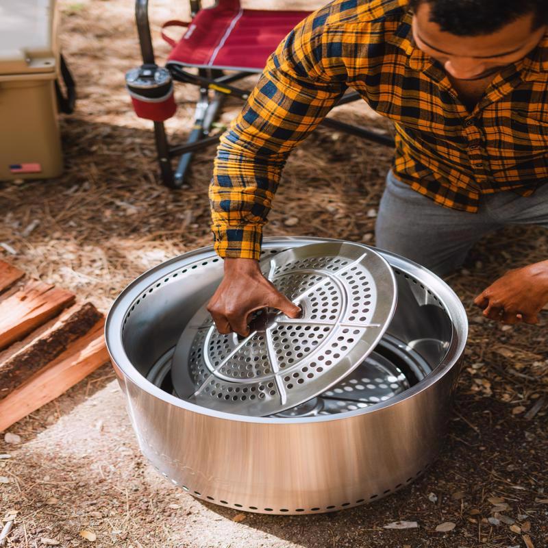 Solo Stove Ranger 2.0 15 in. W Stainless Steel Round Multi-Fuel Fire Pit