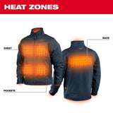 Milwaukee M12 M Long Sleeve Unisex Full-Zip Cordless Heated Jacket Blue