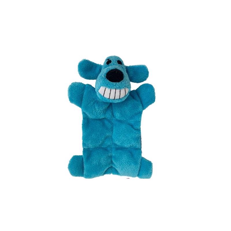 Multipet Assorted Loofa Squeakin Mat Dog Toy 6 in. 1 pk