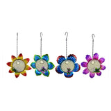 Alpine Multicolored Metal 17 in. H Flower Hanging Bird Feeder, Pack of 12