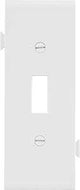 Eaton Wiring Devices STC1W Wallplate, Mid-Size, 4-7/8 in L, 3.12 in W, 1-Gang, Polycarbonate, White