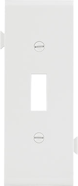Eaton Wiring Devices STC1W Wallplate, Mid-Size, 4-7/8 in L, 3.12 in W, 1-Gang, Polycarbonate, White