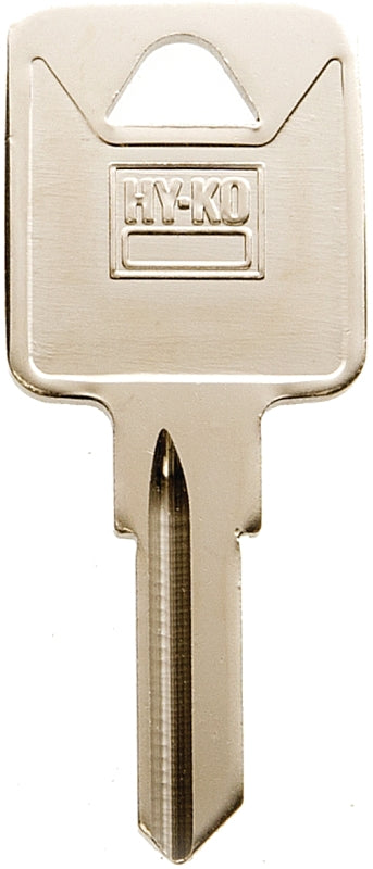 Hy-Ko 11010TM10 Key Blank, Brass, Nickel, For: Trimark Cabinet, House Locks and Padlocks, TM10 Key Number, Pack of 10
