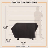 Oklahoma Joe's Black Prep/Storage Cart Cover