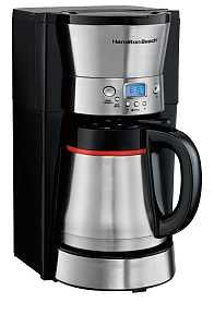 Hamilton Beach 46896 Coffee Maker, 10 Cups Capacity, 1025 W, Black/Stainless Steel