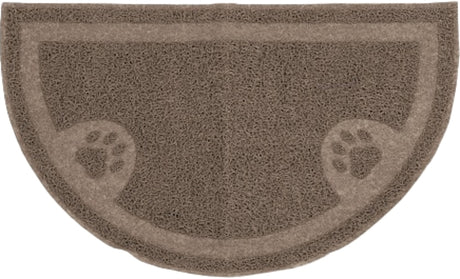 Arm & Hammer 22150 Litter Mat, 23-1/2 in L, 14 in W, Half-Circle, Rubber, Pearl Tan, Pack of 4