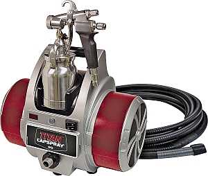 Titan 0524032 HVLP Paint Sprayer, 120 VAC, 13.8 A, 1 qt Tank, 0.051 in Nozzle, 12 in Pattern, 30 ft L Hose