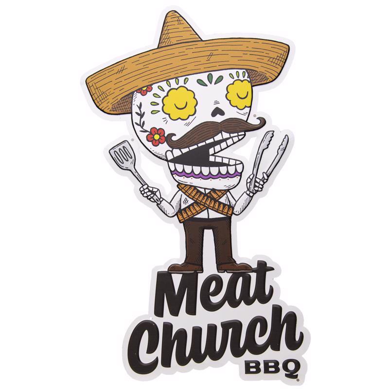 Meat Church Meato Bandito Aluminum Embossed Tacker Sign 1 pk, Pack of 5