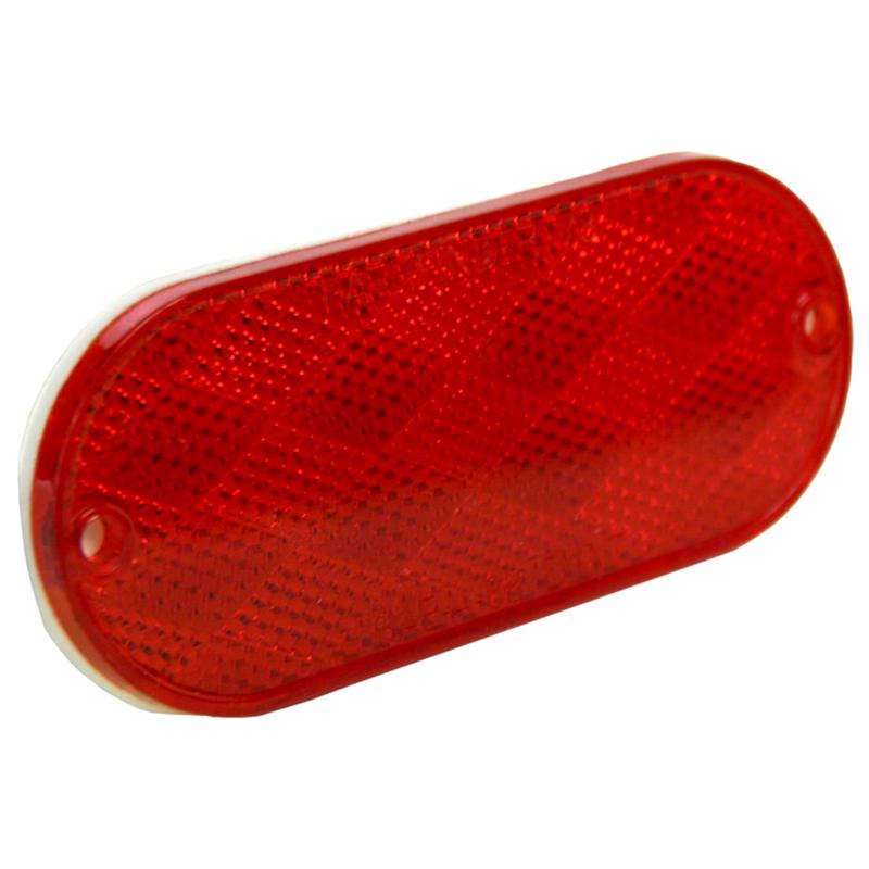 Hopkins Red Rectangular Reflector 2 pk, Pack of 3