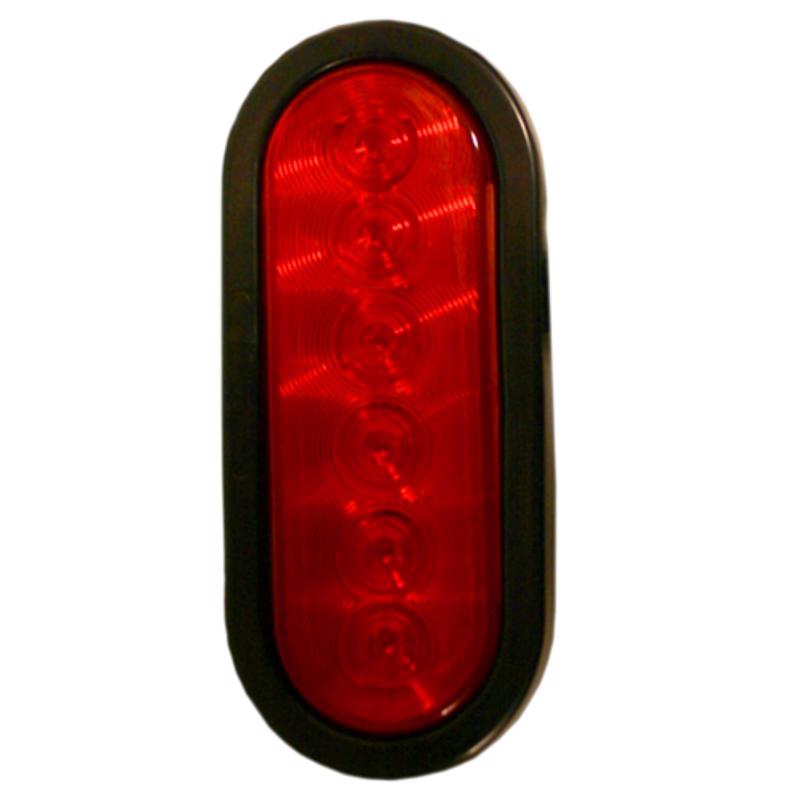 Hopkins Red Oval Stop/Tail/Turn LED Light, Pack of 2