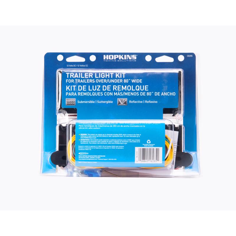 Hopkins Red Rectangular Trailer Light Kit
