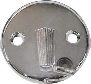 ProSource 24354 Bathtub Face Plate, Silver, Chrome, For: Bath Tub